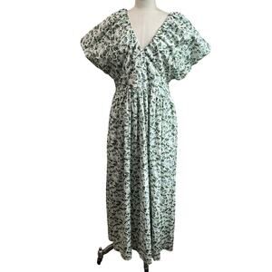 Society Social x Crown & Ivy The Charlotte Dress Florals Green & Blue Size 16